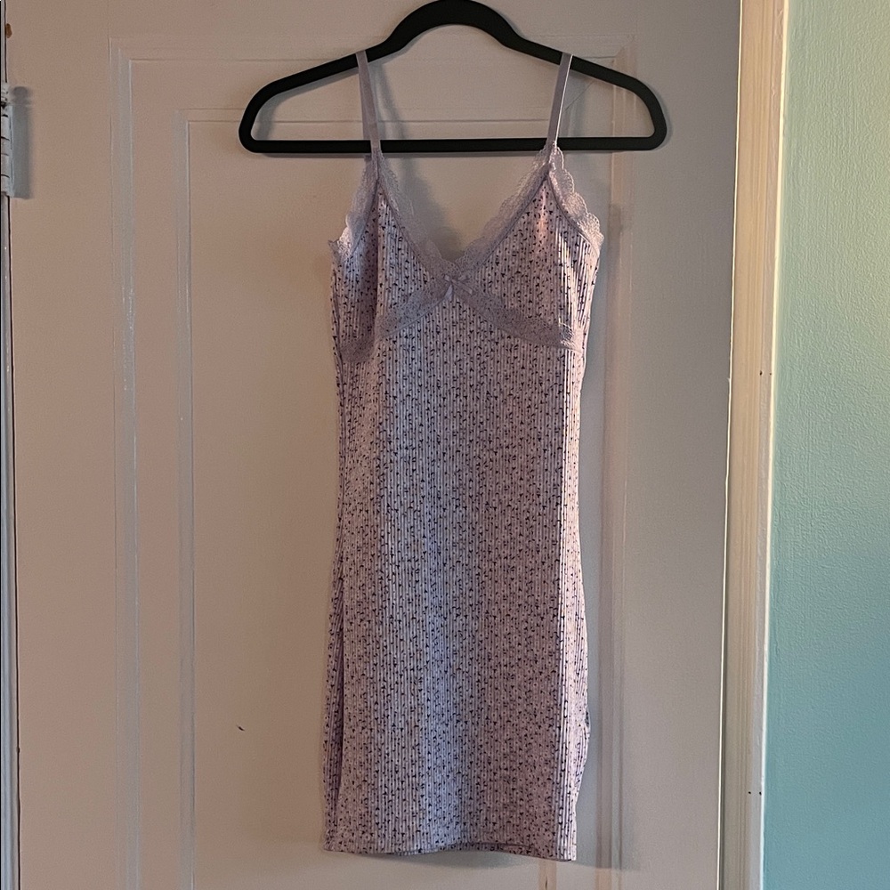 H&M Lilac Floral Mini Dress